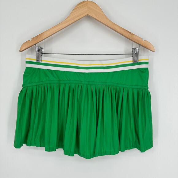 Adidas x Stella McCartney Barricade Tennis Skirt Ruffle Pleated Striped Skort - Picture 11 of 15